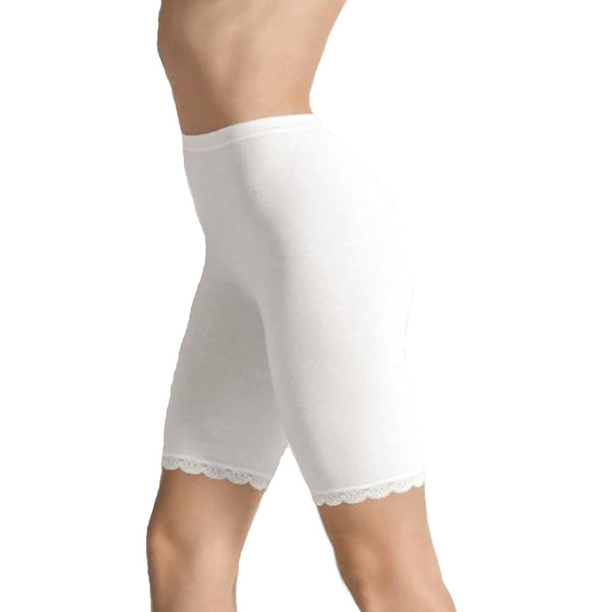 Slip long da donna con inserti in pizzo smerlato articolo 3163 (Pacco da 6) - Cotonella