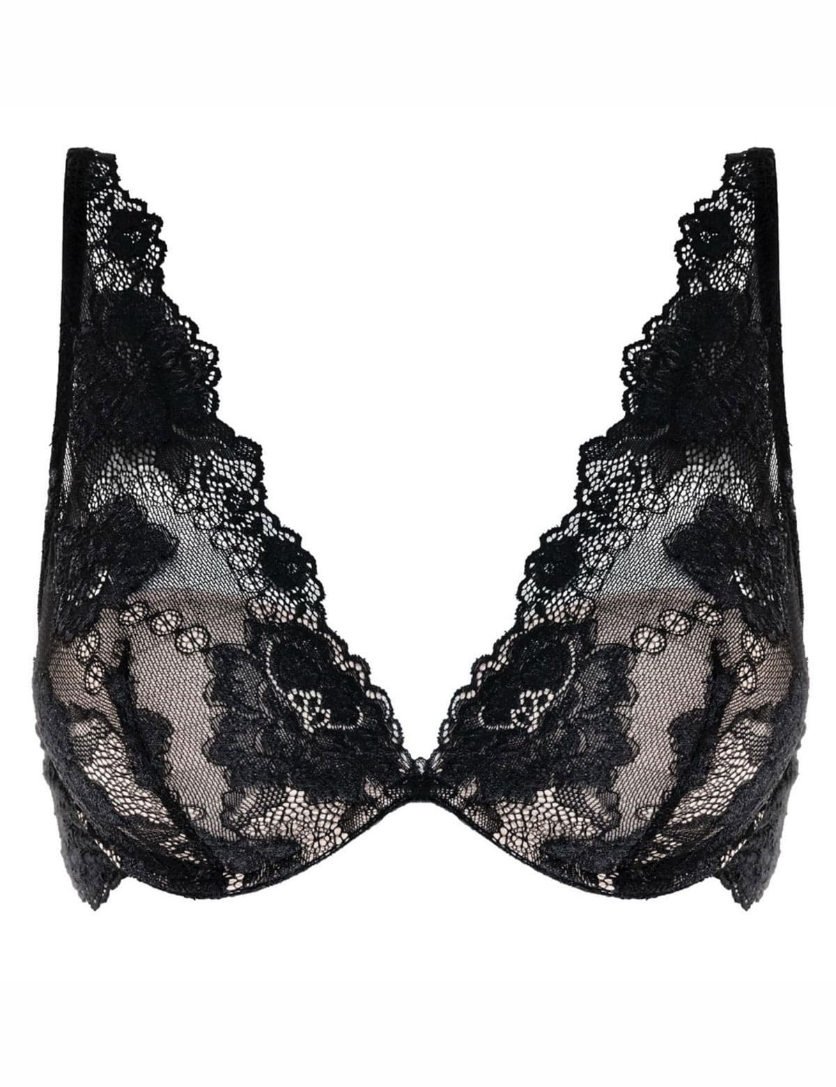 Reggiseno in pizzo scollatura profonda con ferretto (confezione un pezzo) articolo My Double Gem - Lormar