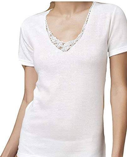 Maglia da donna mezza manica in caldo cotone (confezione 4 pezzi) articolo OP08 - Speedy